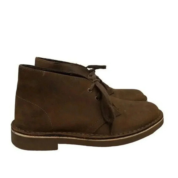 Clarks Bushacre Dark Brown Leather Chukka Boots 6 - Picture 1 of 7